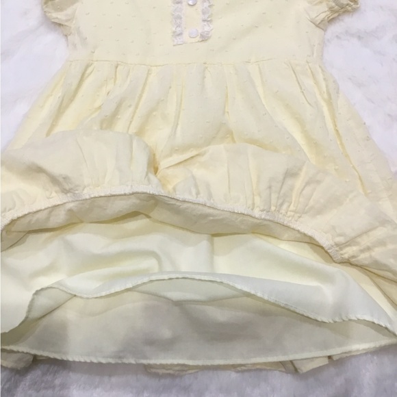 Le Petit Elle Swiss dot yellow dress 4T - Picture 6 of 6
